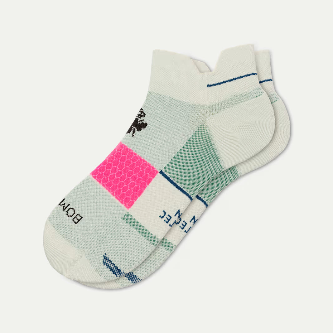 Bombas Women's Run Ankle Socks(Faint Fern)