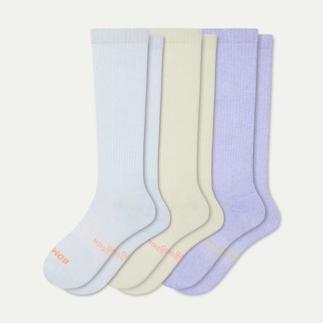 Women's Everyday Compression Knee High Sock 3-Pack (15-20mmHg)