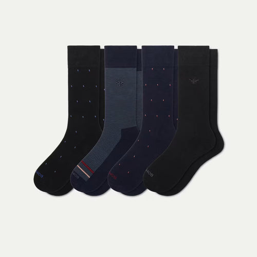 Men's Dress Calf Sock 4-Pack