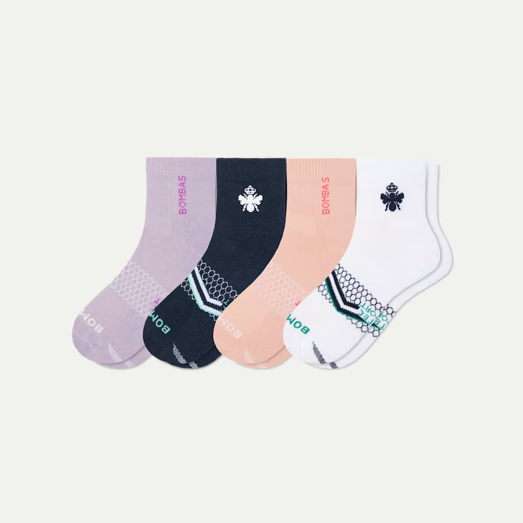 Women's All Sport Quarter Sock 4-Pack