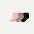 Baby Ruffle Rib Calf Sock 4-Pack (0-6 Months)