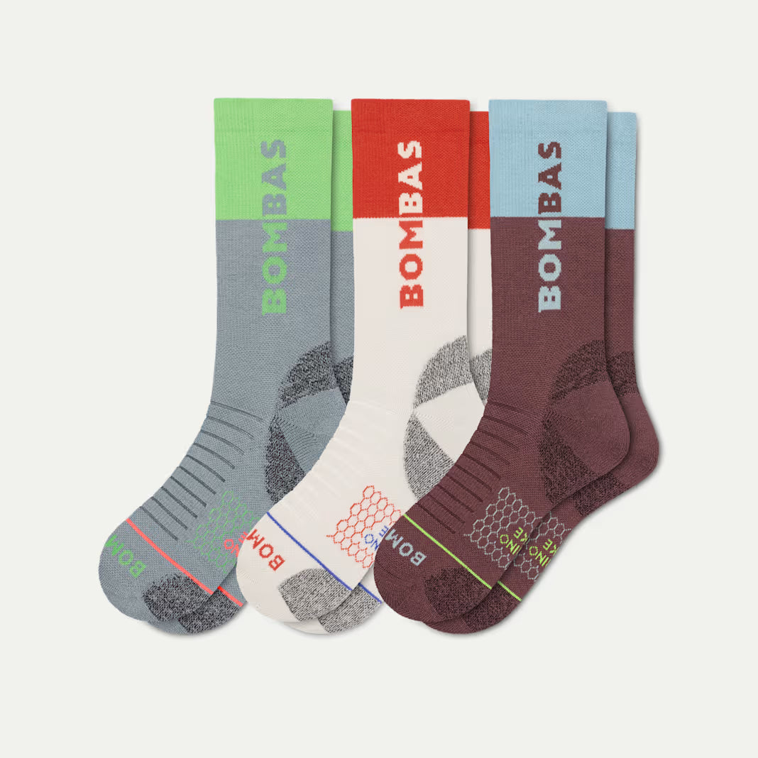Men's Merino Wool Blend Hiking Calf Sock 3-Pack