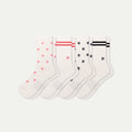 Women's Modern Rib Half Calf Sock 4-Pack