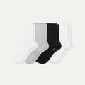 Women's Ruffle Rib Half Calf Sock 4-Pack
