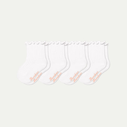 Baby Ruffle Rib Calf Sock 4-Pack (0-6 Months)