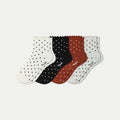 Women's Ruffle Rib Quarter Sock 4-Pack