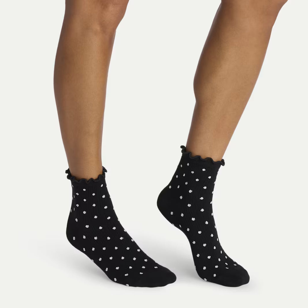 Women's Ruffle Rib Quarter Sock 4-Pack