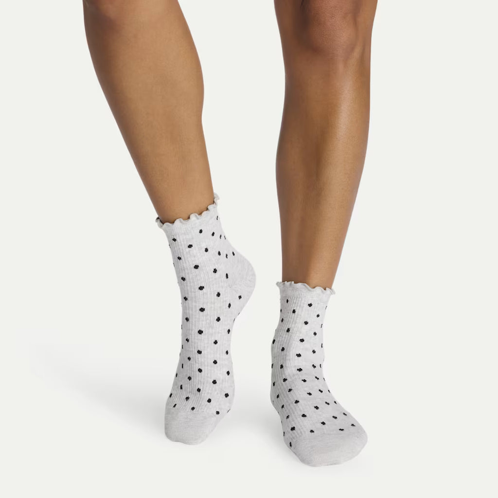 Women's Ruffle Rib Quarter Sock 4-Pack