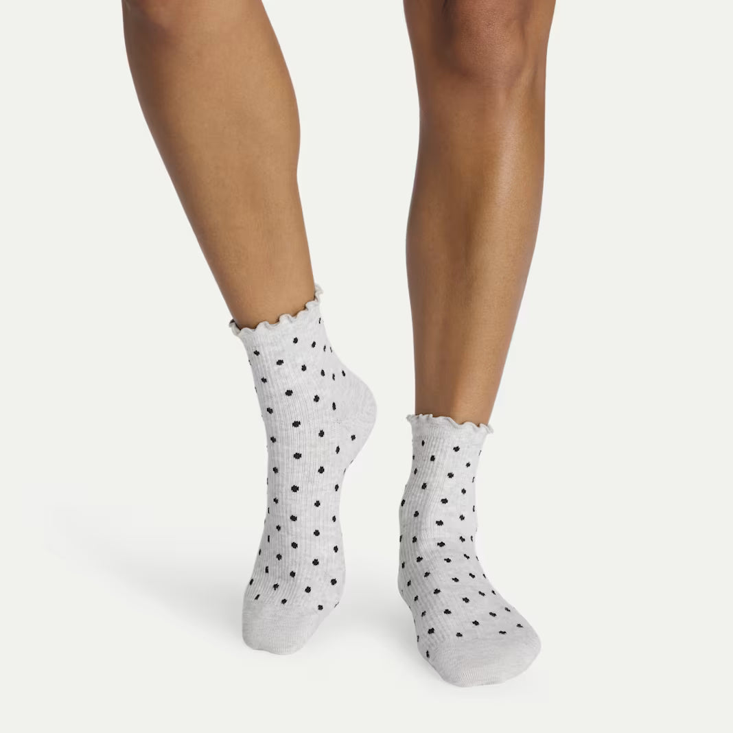 Women's Ruffle Rib Quarter Sock 4-Pack