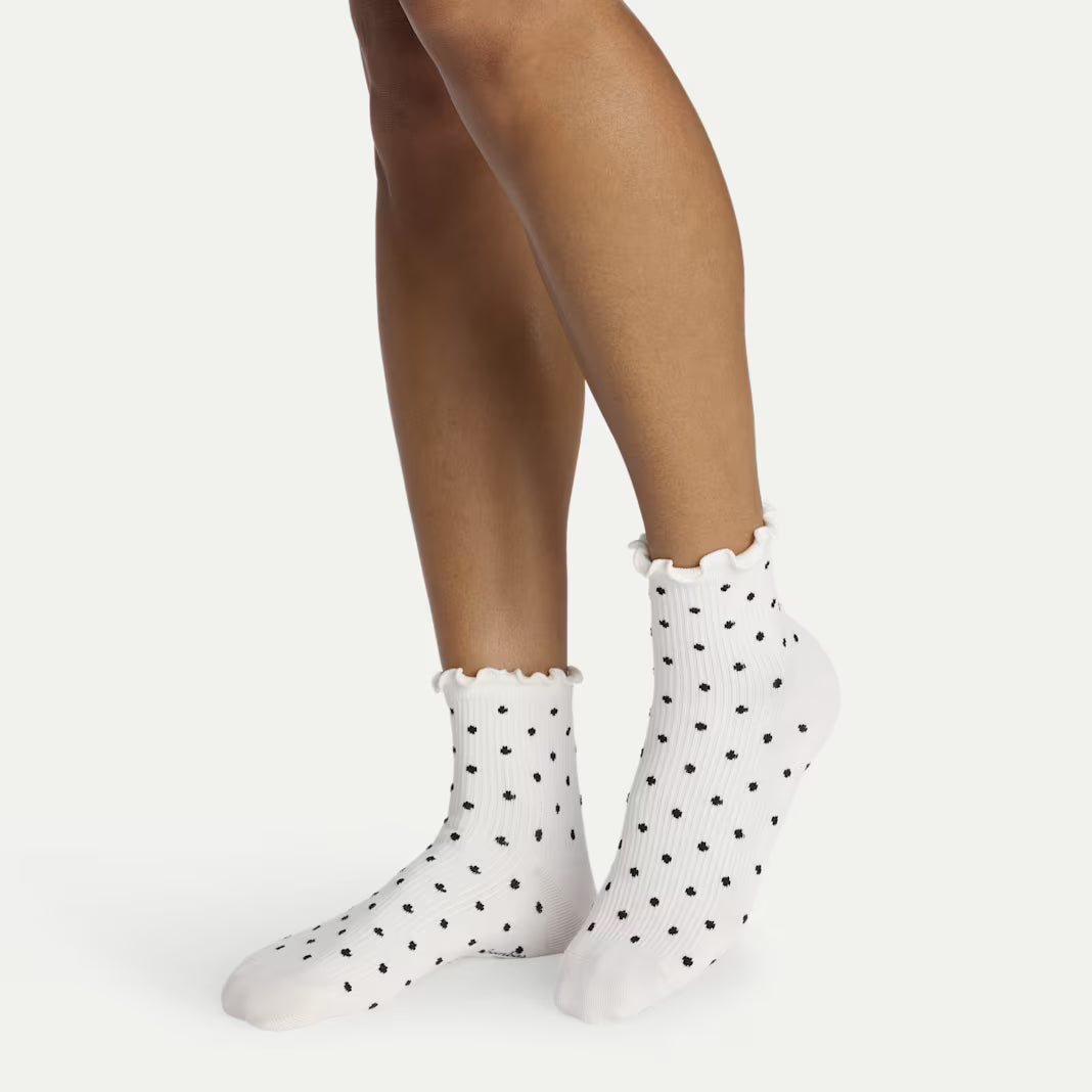 Women's Ruffle Rib Quarter Sock 4-Pack