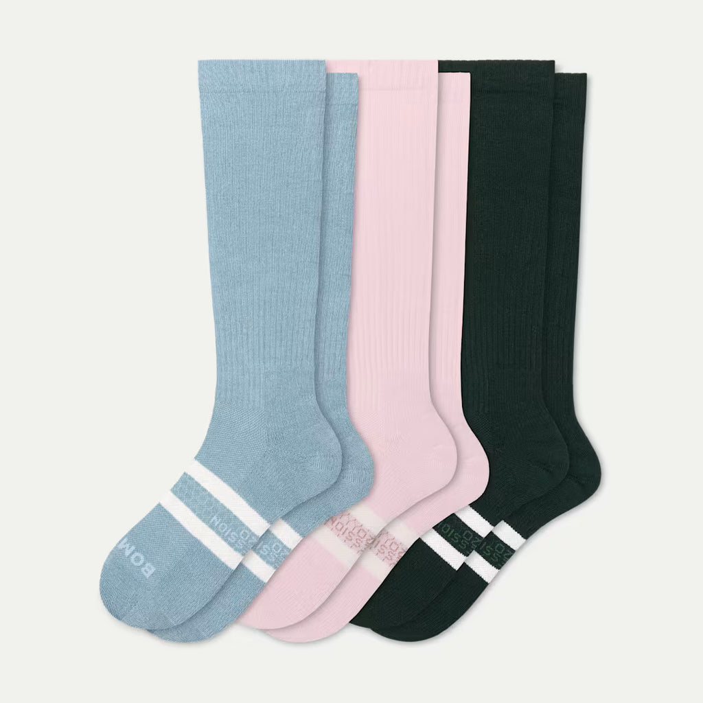 Women's Everyday Compression Knee High Sock 3-Pack (15-20mmHg)