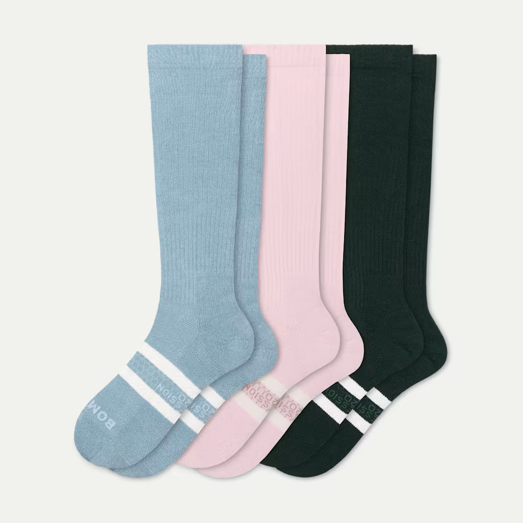 Women's Everyday Compression Knee High Sock 3-Pack (15-20mmHg)