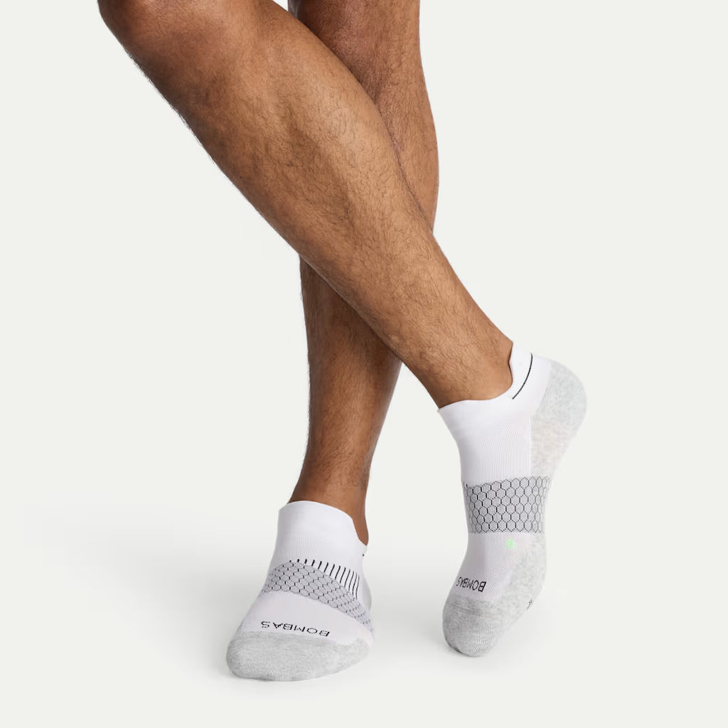 Men's Run Ankle Socks(white heather)