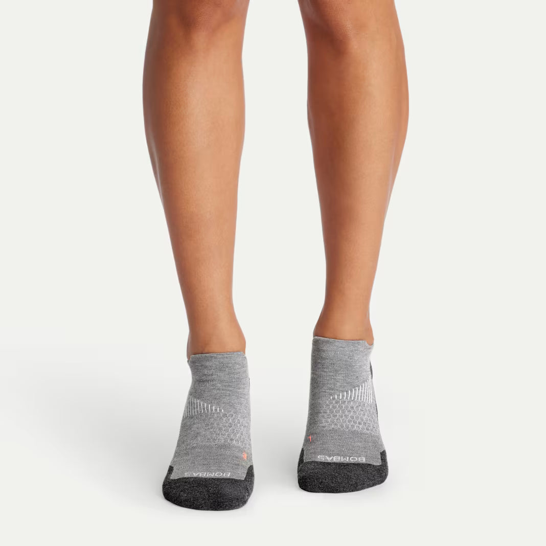 Bombas Women's Run Ankle Socks(grey heather)