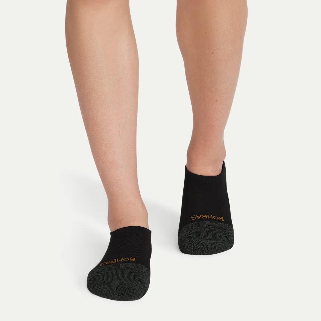 Women's Cushioned No Show Sock 4-Pack Black Pine Mix