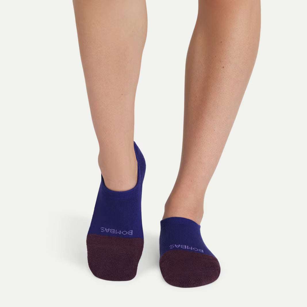 Women's Cushioned No Show Sock 4-Pack Black Pine Mix