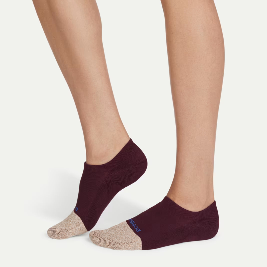 Women's Cushioned No Show Sock 4-Pack Black Pine Mix