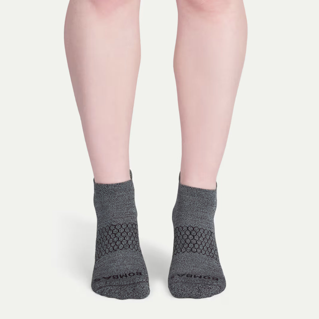 Women's Marl Ankle Socks(dark grey)