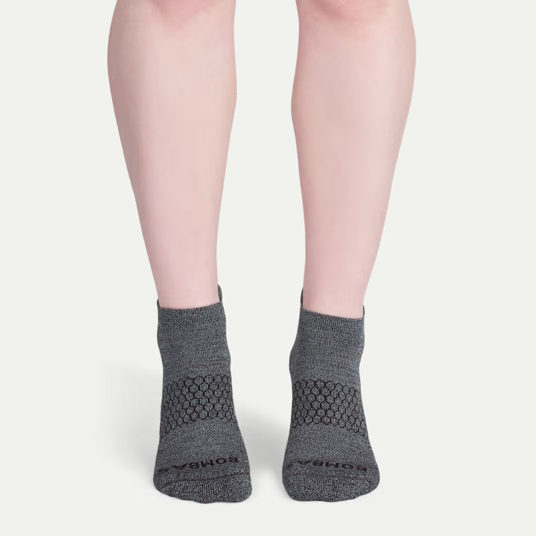 Bombas Women's Marl Ankle Socks(dark grey)