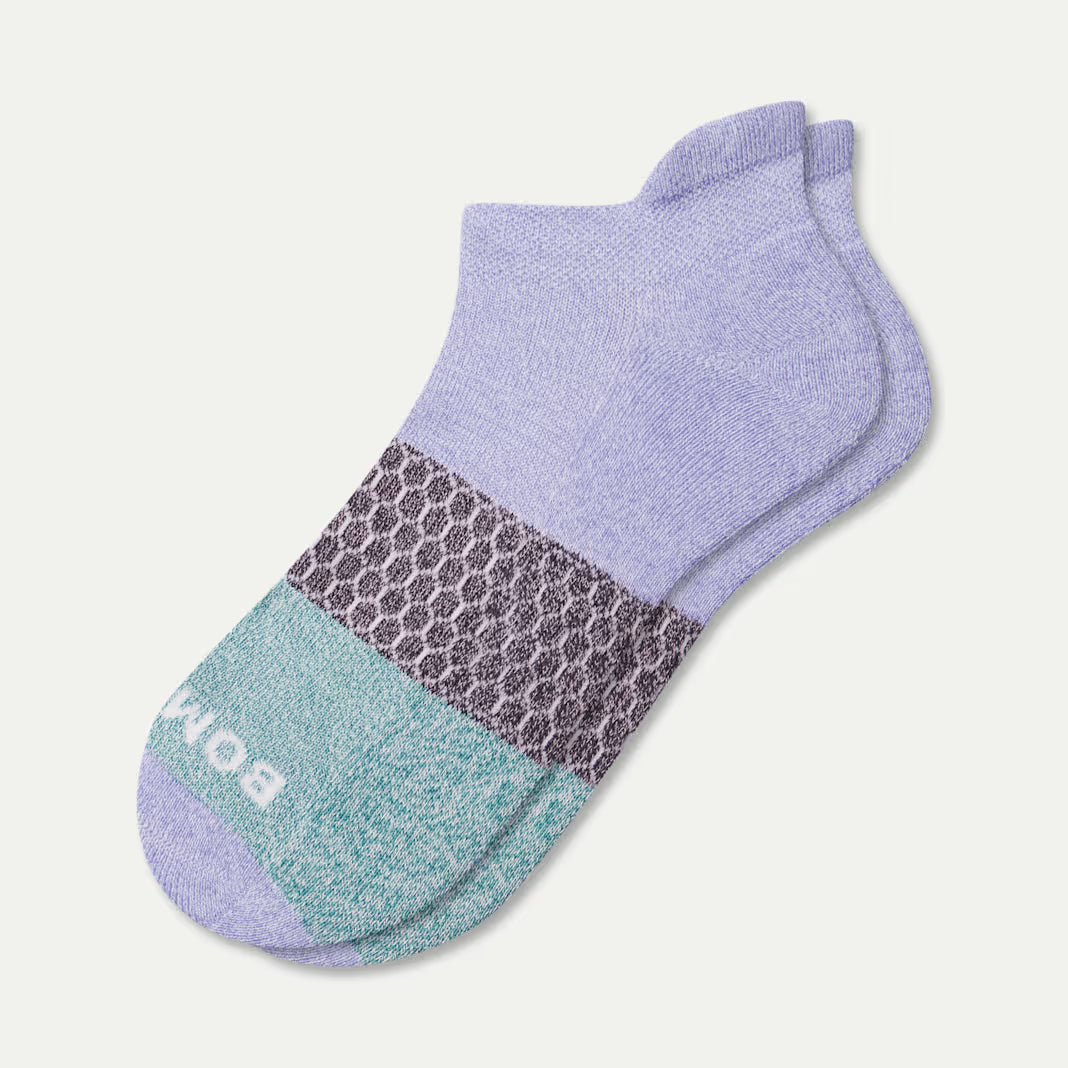 Bombas Women's Tri-Block Ankle Sock(Periwinkle)