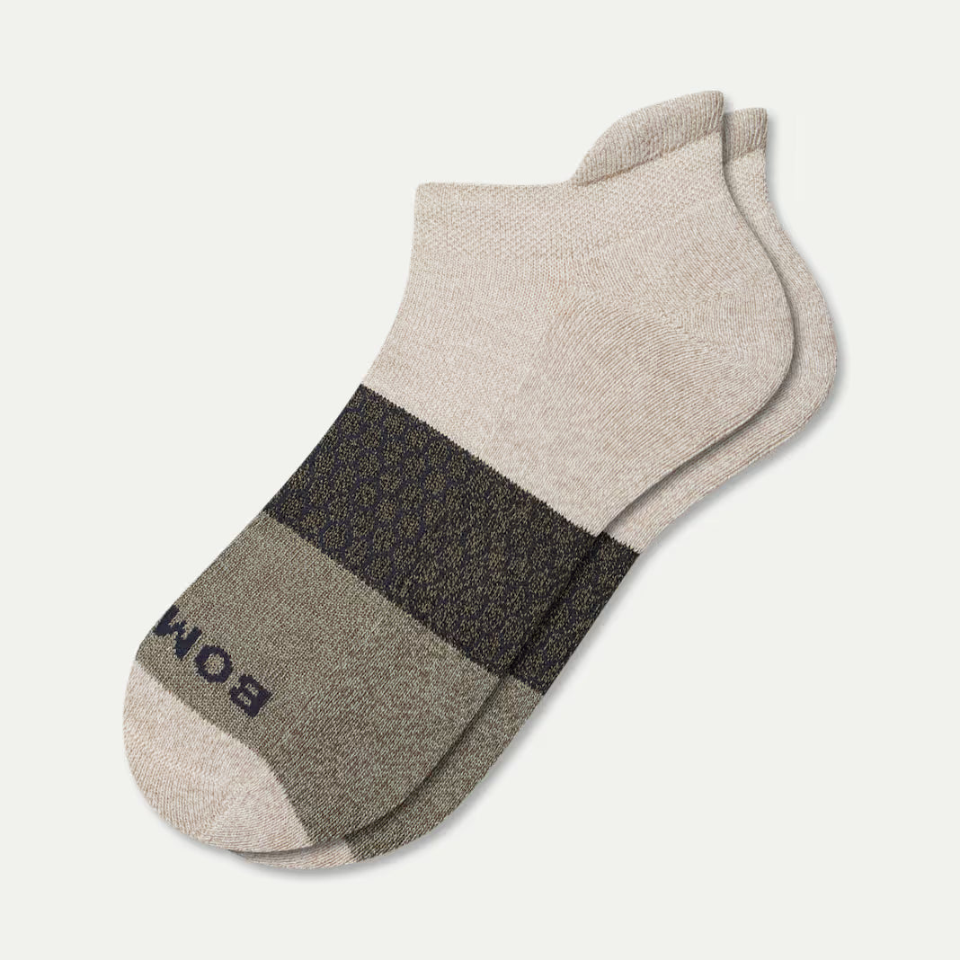 Bombas Men's Tri-Block Ankle Sock