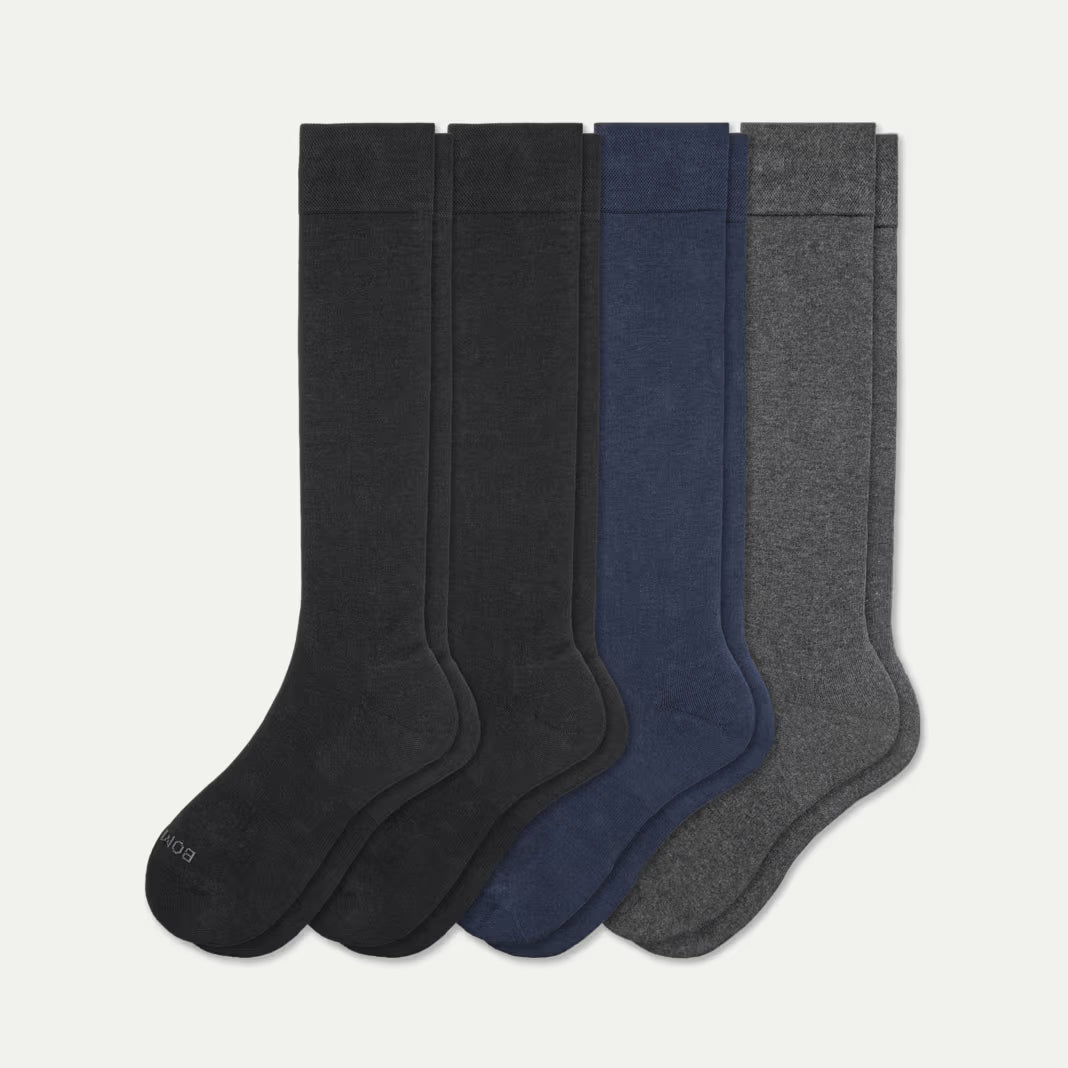 Men's Dress Over the Calf Sock 4-Pack