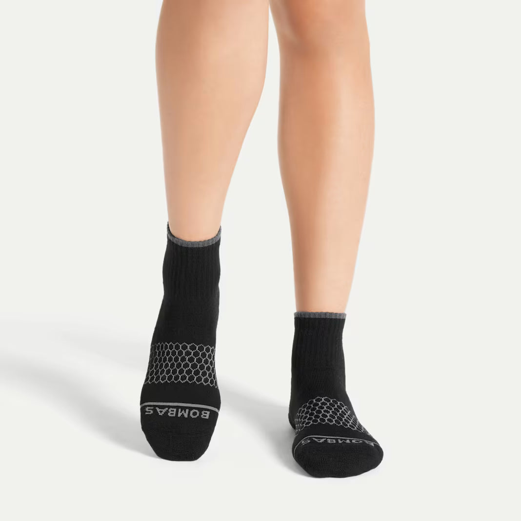 Men's Merino Wool Blend Quarter Sock 4-Pack