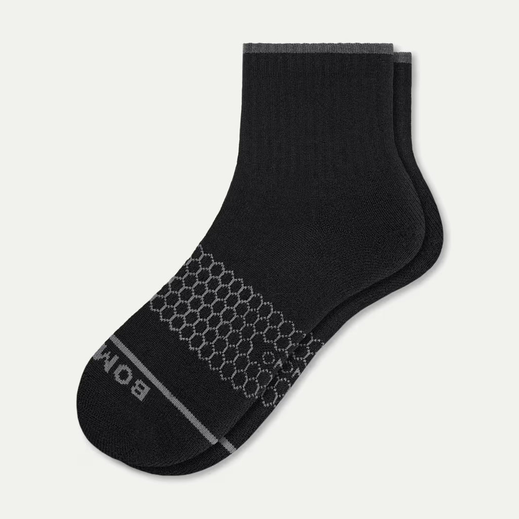 Men's Merino Wool Blend Quarter Sock 4-Pack