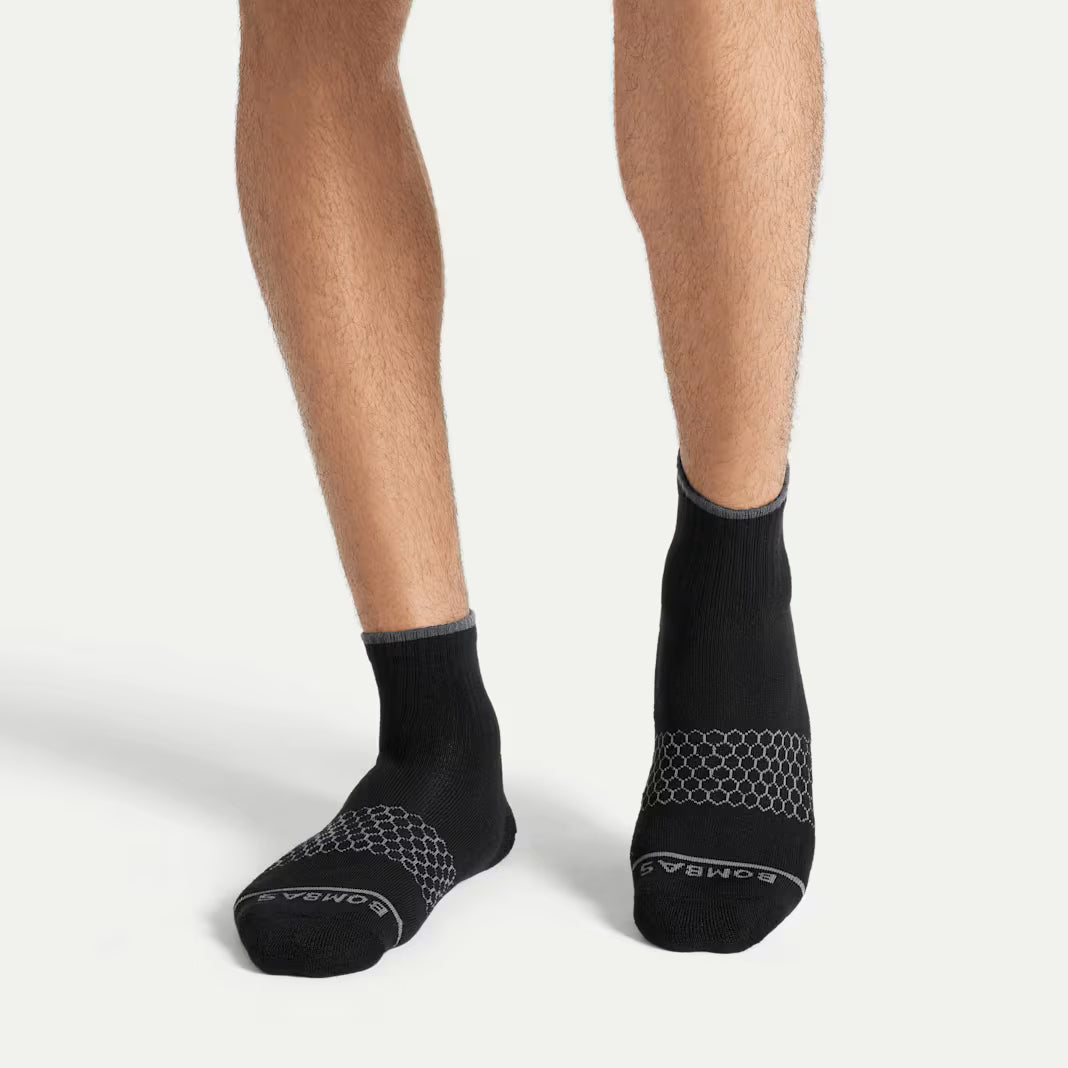 Men's Merino Wool Blend Quarter Socks