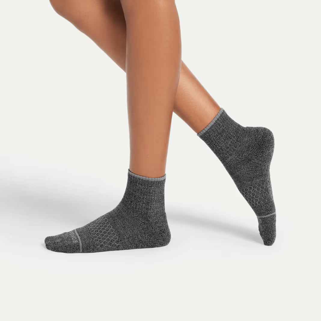 Men's Merino Wool Blend Quarter Sock 4-Pack