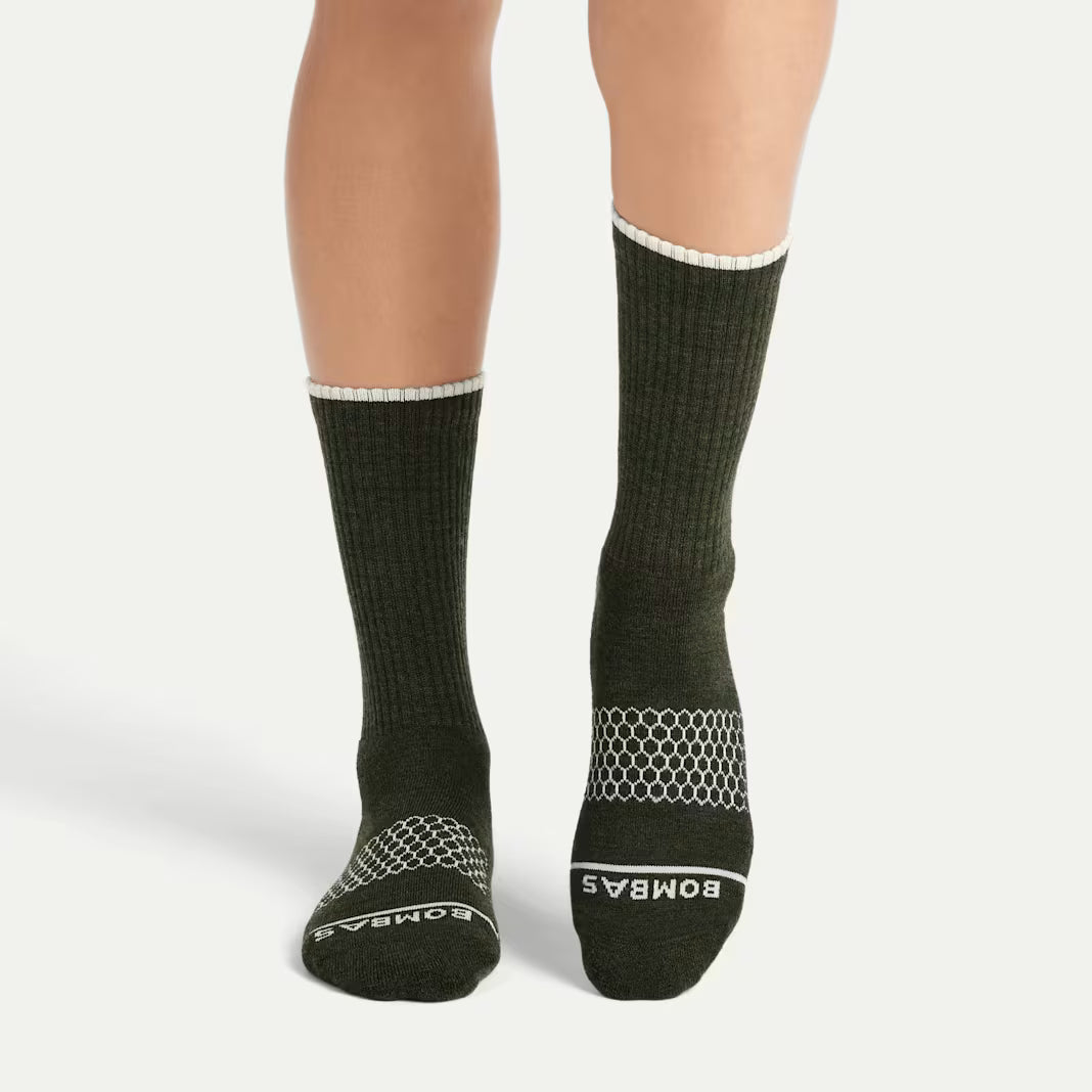 Women's Merino Wool Blend Calf Sock 4-Pack