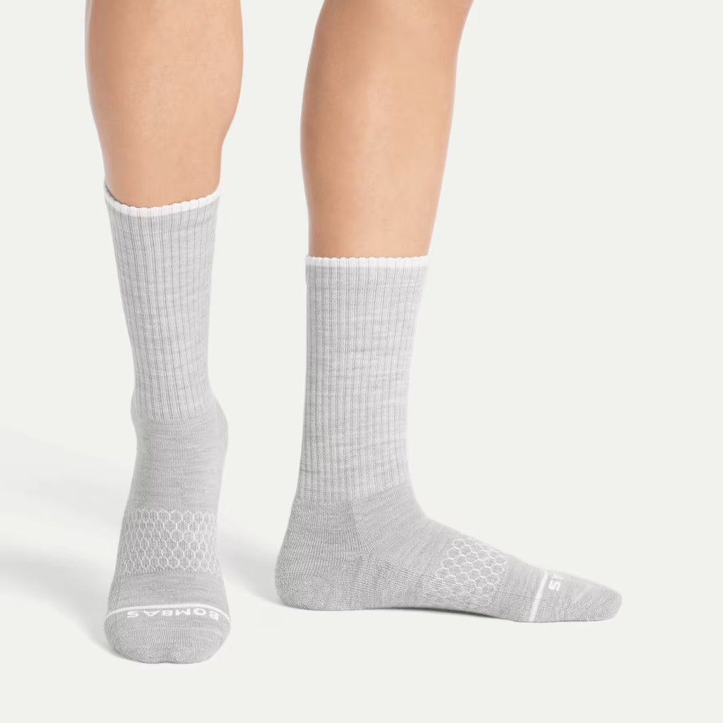 Men's Merino Wool Blend Calf Sock 4-Pack