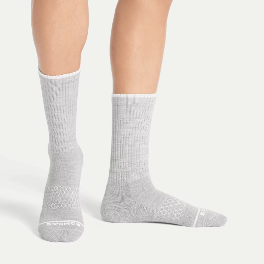 Men's Merino Wool Blend Calf Sock 4-Pack