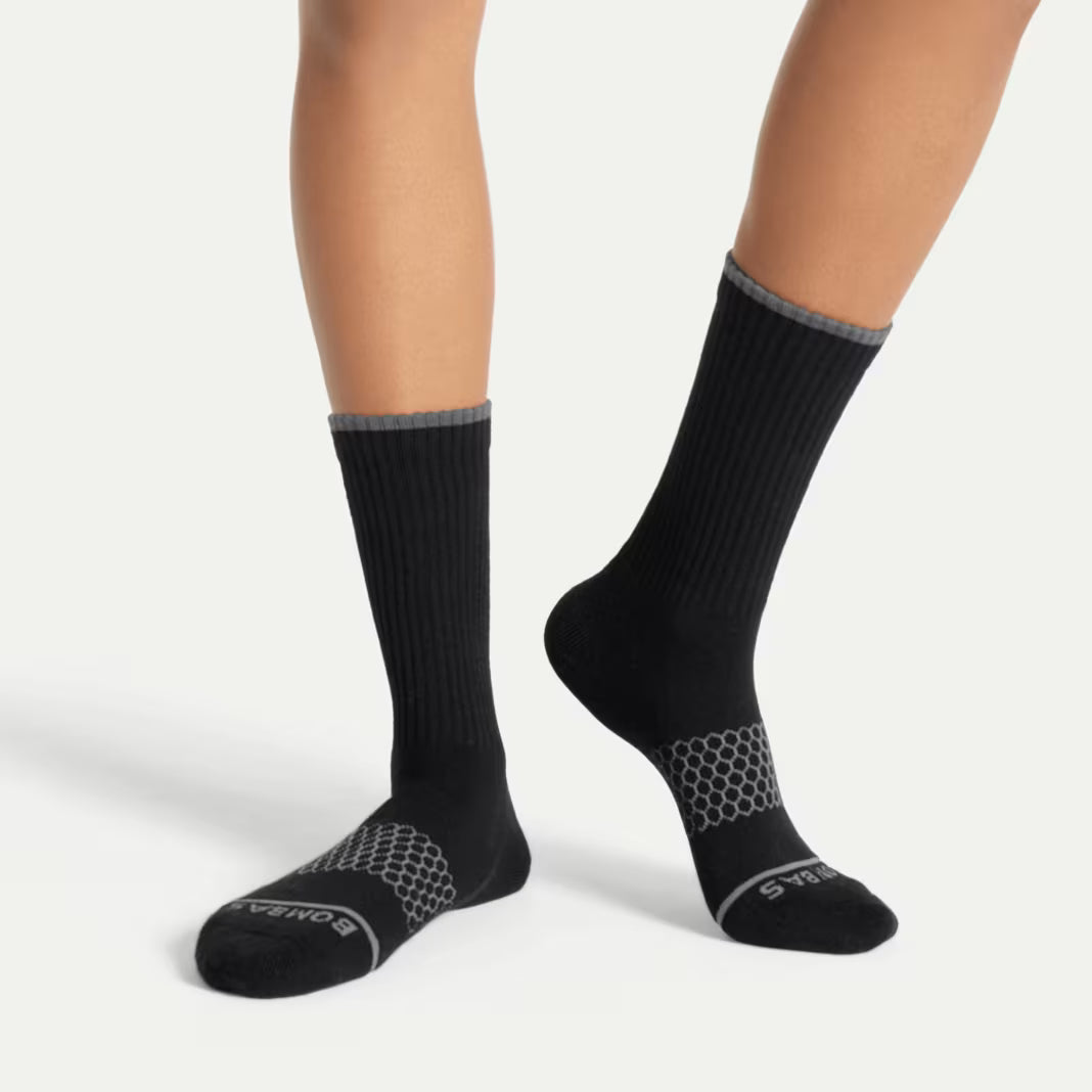 Men's Merino Wool Blend Calf Sock 4-Pack