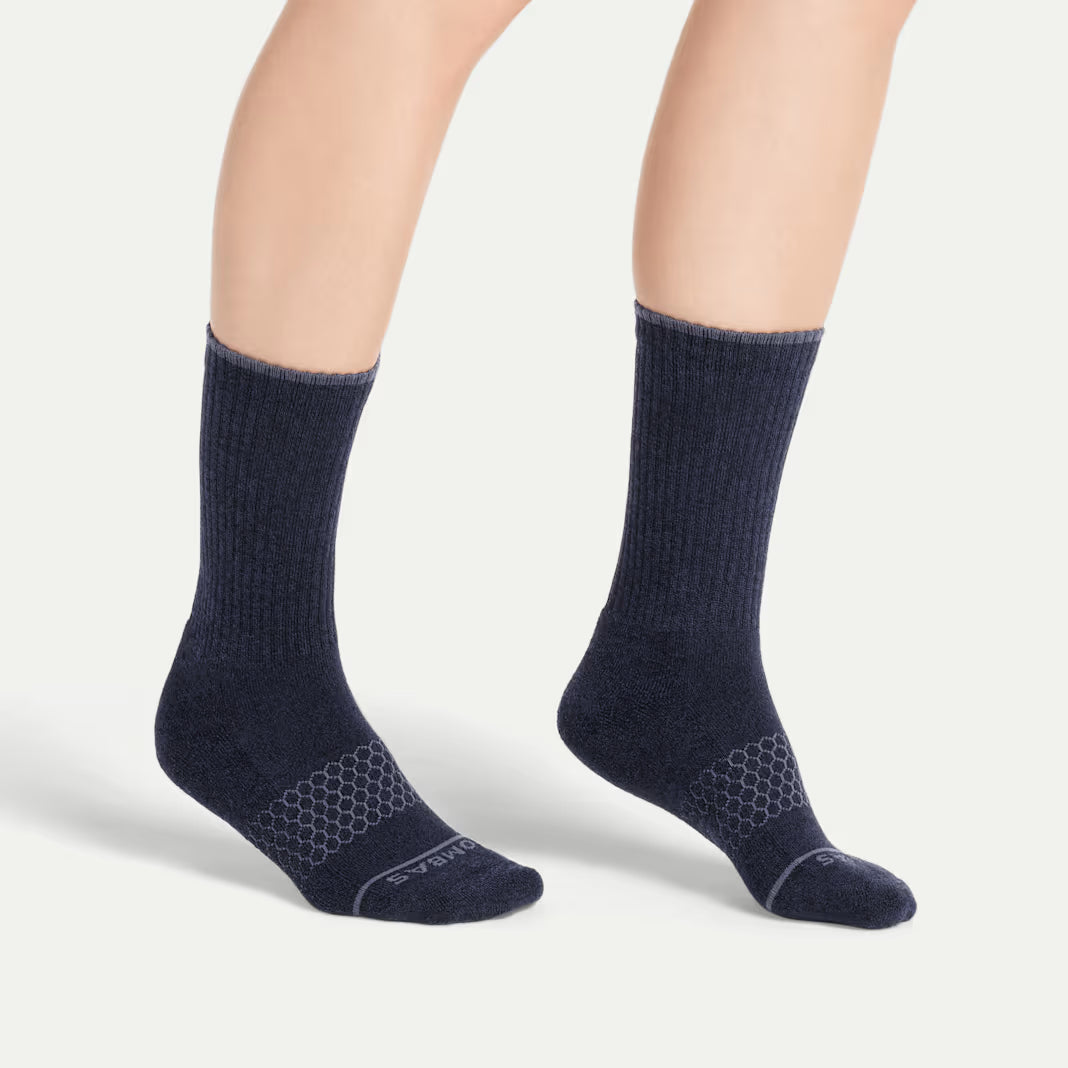 Men's Merino Wool Blend Calf Sock 4-Pack
