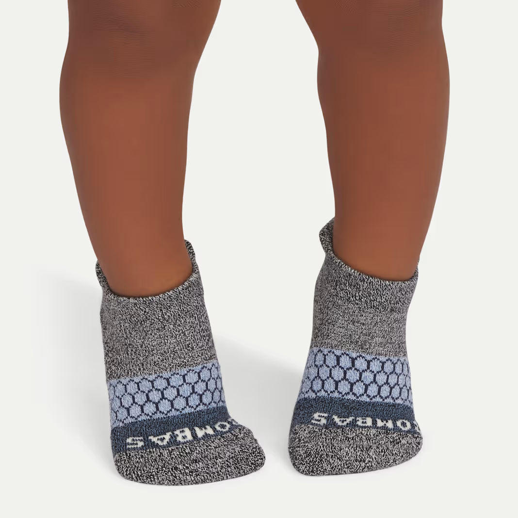Toddler Tri-Block Gripper Ankle Sock 6-Pack