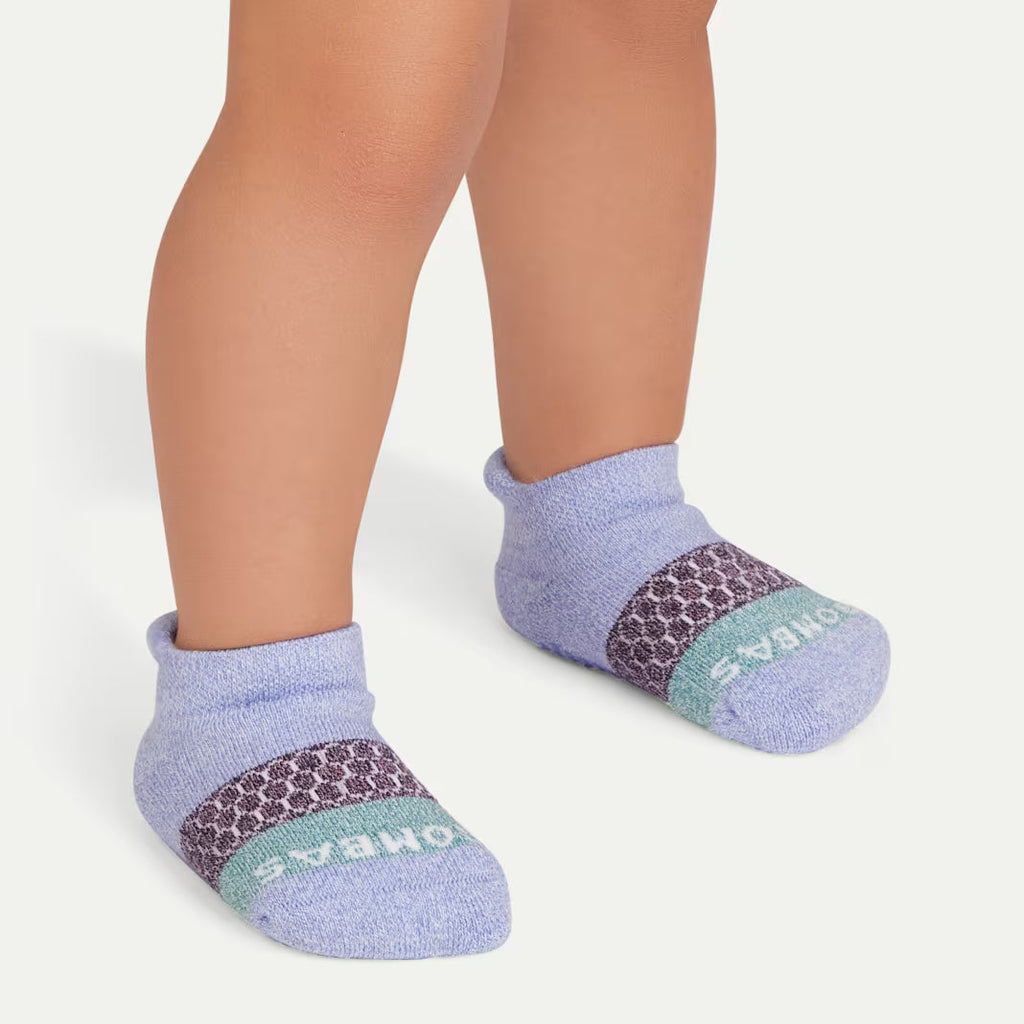 Toddler Tri-Block Gripper Ankle Sock 6-Pack