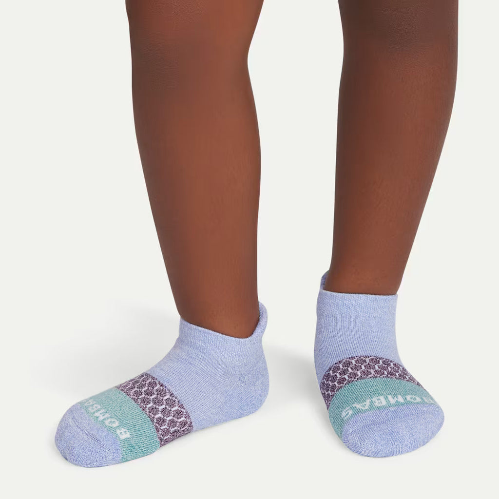 Junior Tri-Block Ankle Sock 6-Pack
