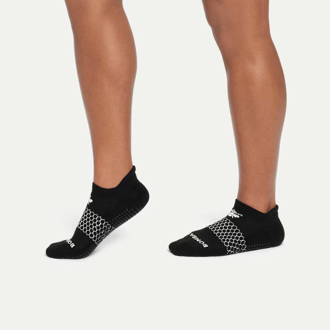 Bombas Women's Gripper Ankle Socks(Black White)