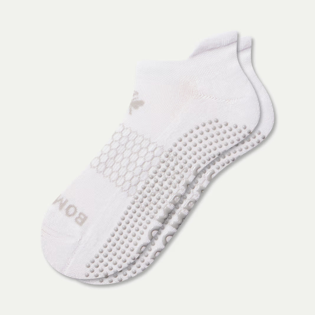 Bombas Women's Gripper Ankle Socks(white)