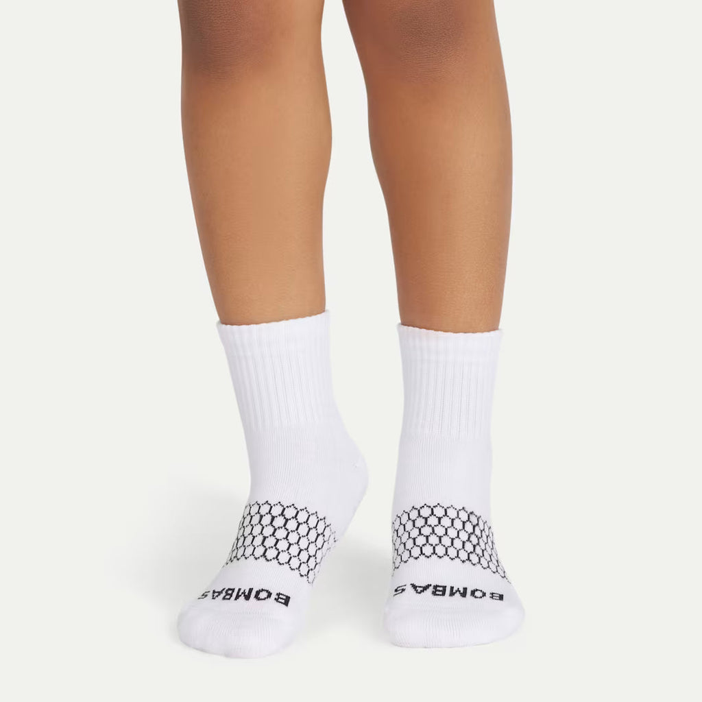 Bombas Youth Solids Quarter Sock 4-Pack