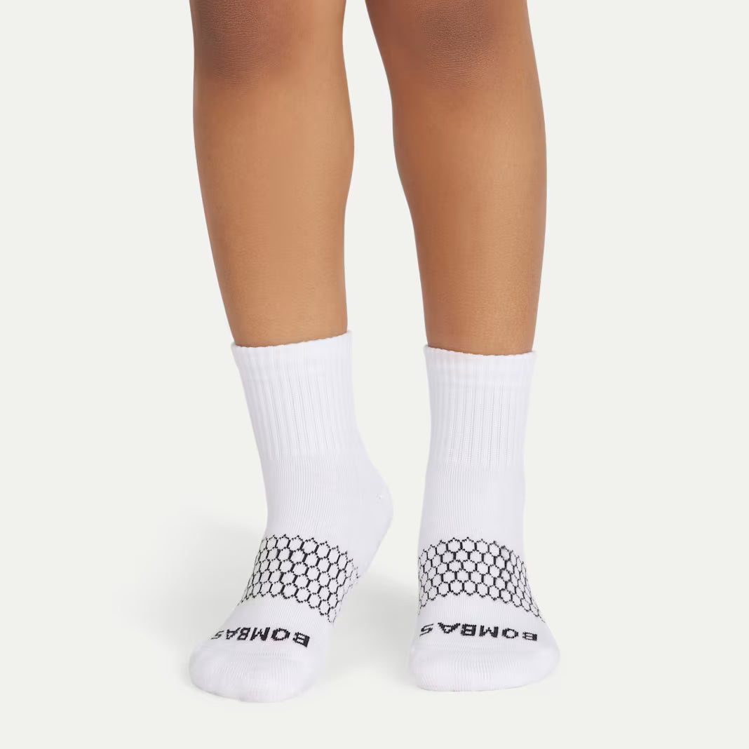 Bombas Youth Solids Quarter Sock 4-Pack