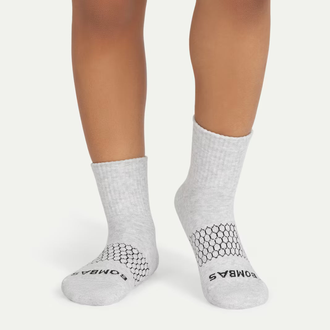 Bombas Youth Solids Quarter Sock 4-Pack