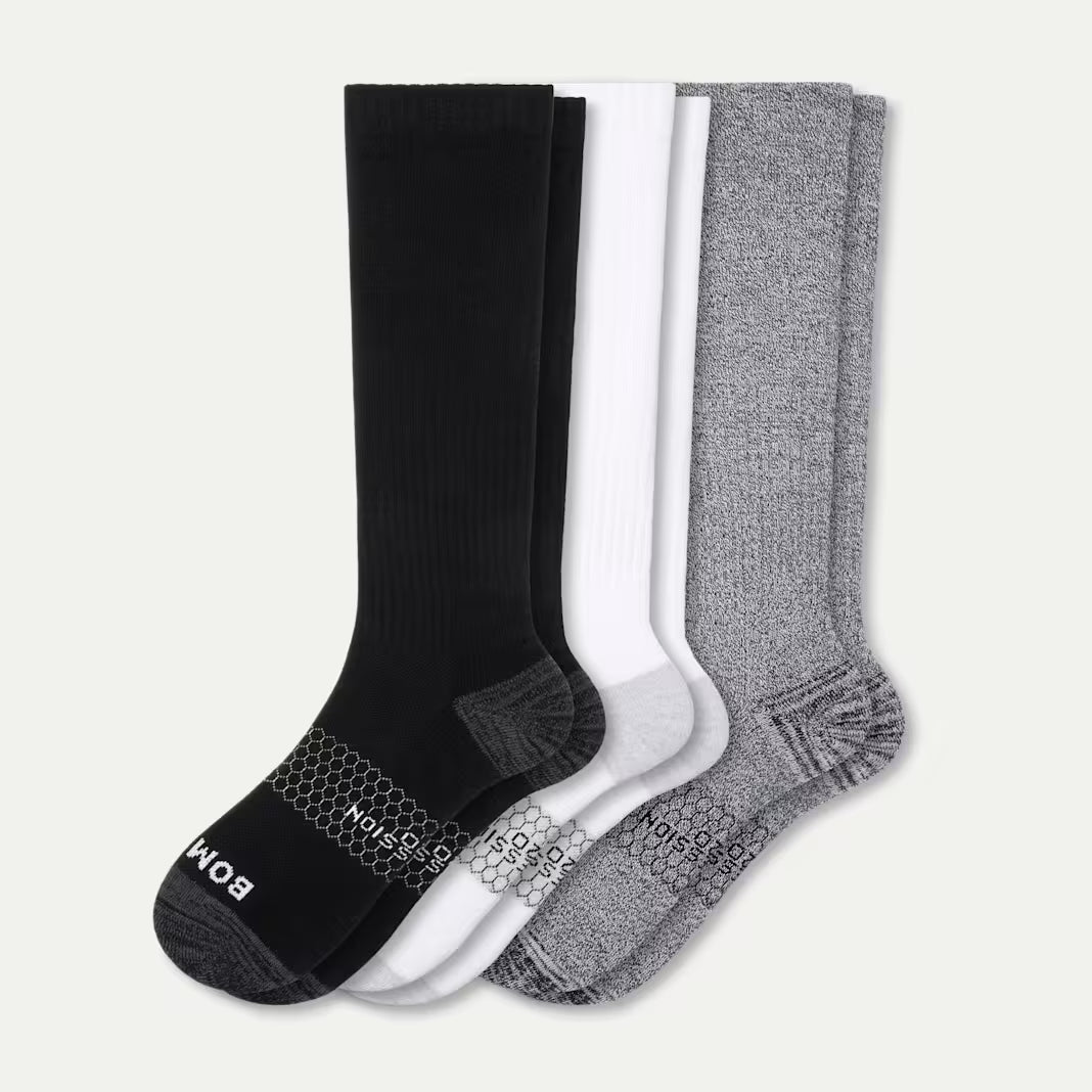 Women's Everyday Compression Knee High Sock 3-Pack (15-20mmHg)