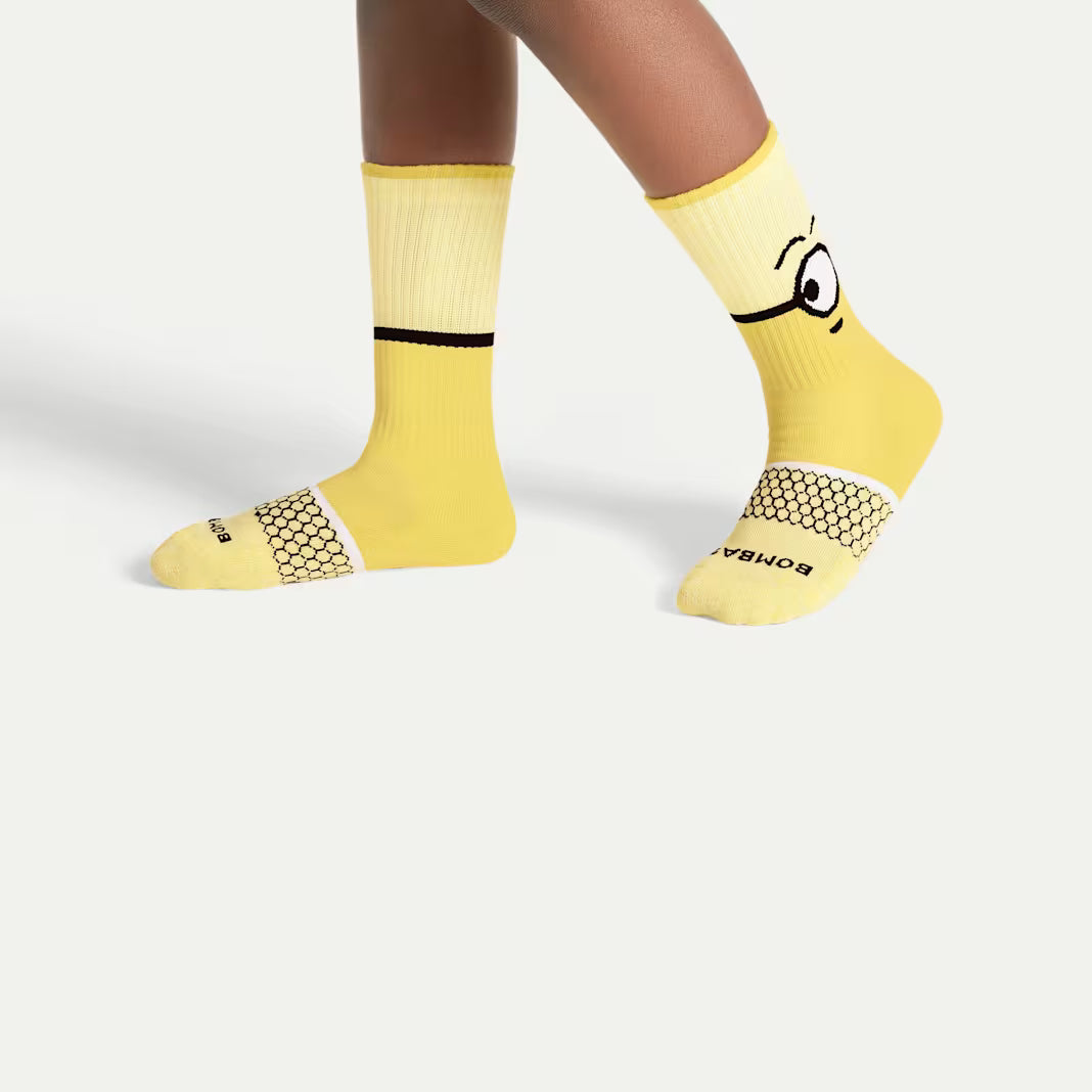 Bombas Youth Minions Calf Sock 4-Pack Gift Box