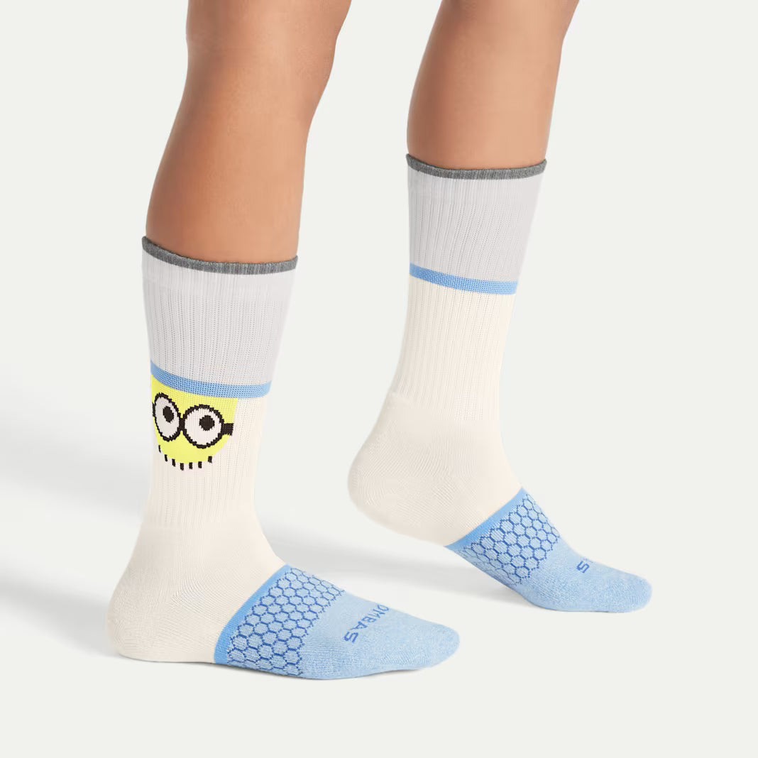 Bombas Youth Minions Calf Sock 4-Pack Gift Box