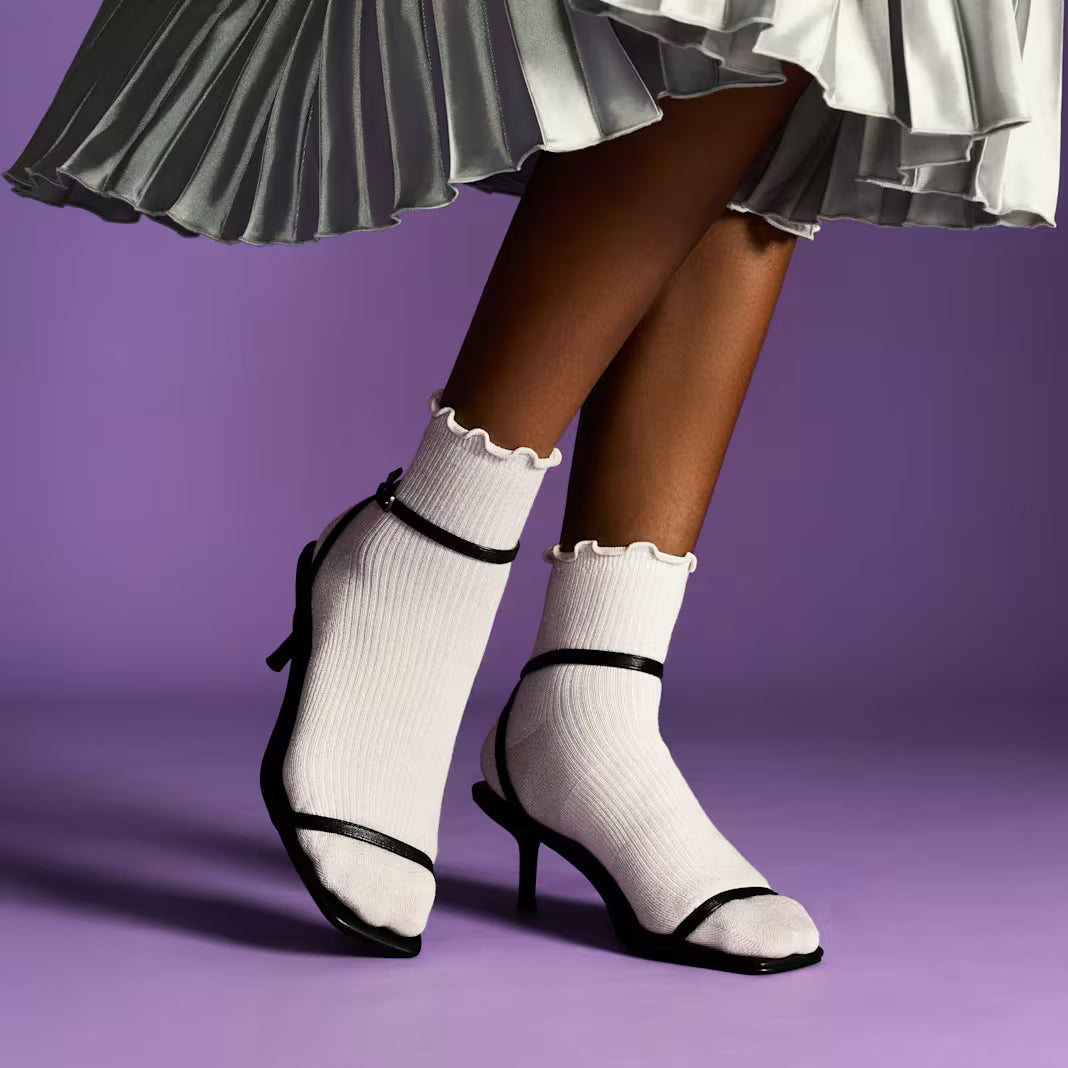 Wicked x Bombas Ruffle Quarter Socks