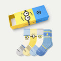Bombas Youth Minions Calf Sock 4-Pack Gift Box