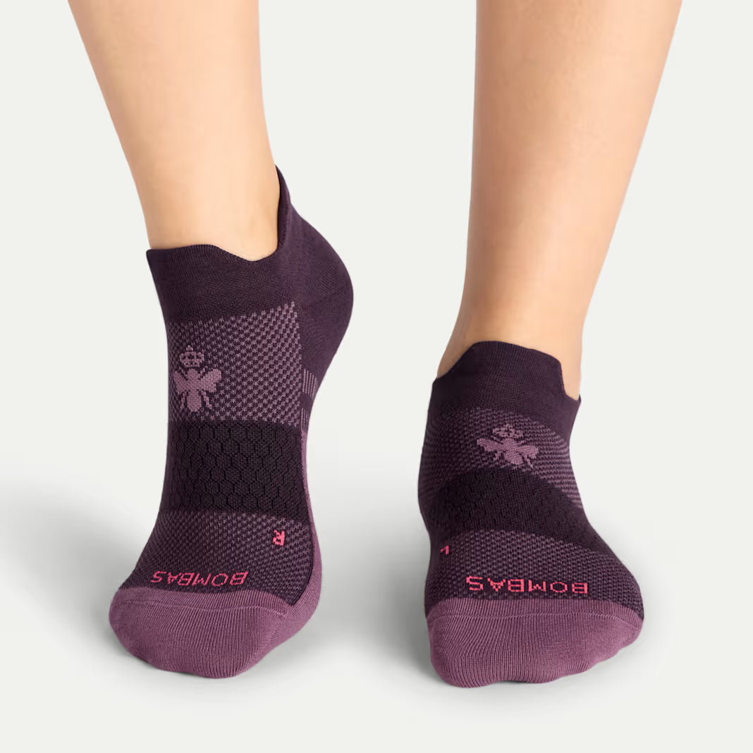 Bombas Women's UltraLite Sport Ankle Socks(purple plum)