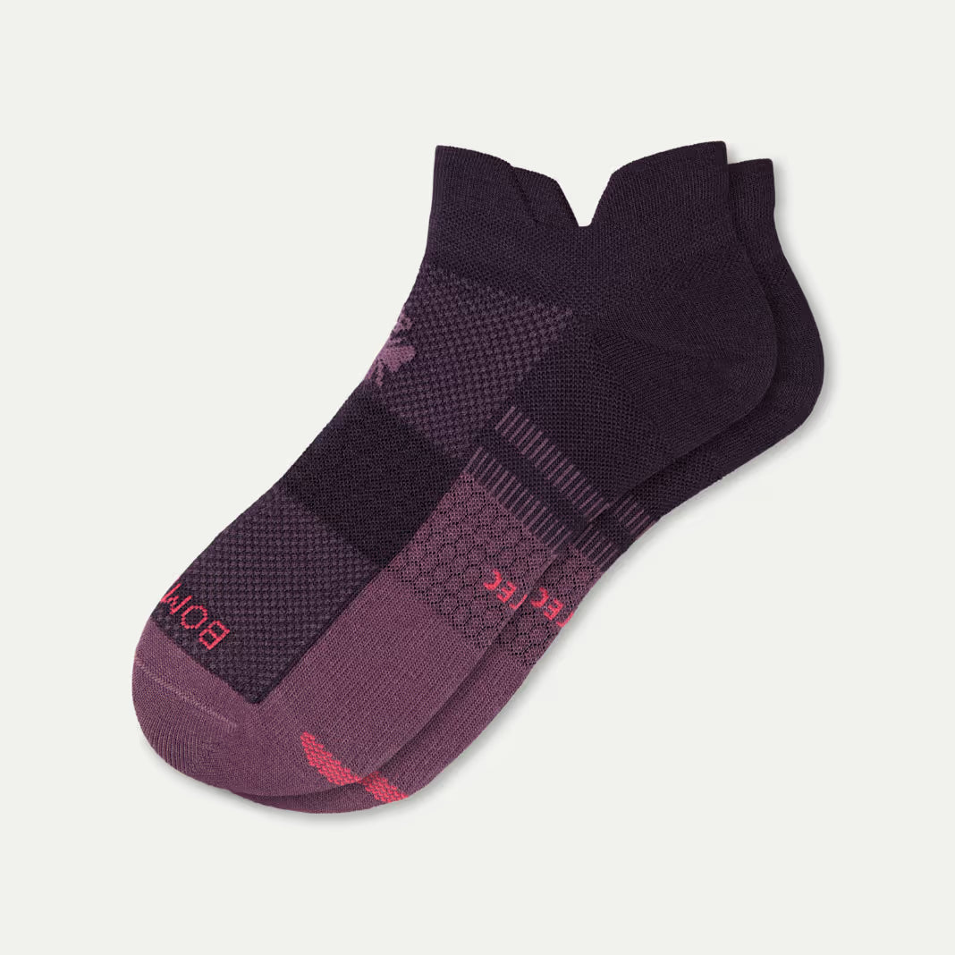 Bombas Women's UltraLite Sport Ankle Socks(purple plum)